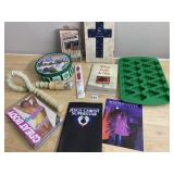ASSORTED HOUSEHOLD LOT, BERLITZ JAPANESE
