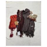 VTG WOVEN SCARVES, POUCHES, SOME NWT