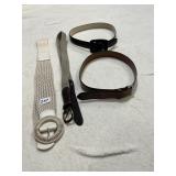 CALVIN KLEIN, ELLEN TRACY & WOVEN VTG LEATHER &