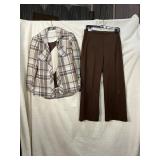 70S 3 PIECE POLYESTER OUTFIT EST SIZE S/M NEEDS
