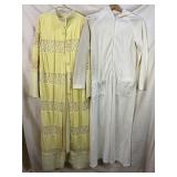 VTG HOUSE COATS, EST SIZE M, NEED CLEANED