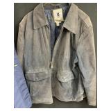 AMERICAN CLASSICS GREY SUEDE JACKET, LARRY LEVINE