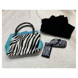 ADRIENNE VITTADINI PURSE, ZEBRA ACCESSORIES,