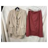 KASPER SIZE 10 SUIT, VTG LL BEAN SIZE 16 SKIRT