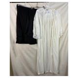 60S VTG BED COAT & HALF SLIPS, SMALLER SIZES