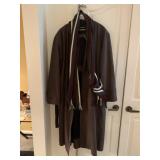 CHAPS RALPH LAUREN BROWN TRENCH COAT W/ BELT &