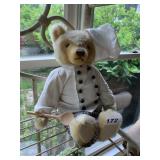 STEIFF TEDDY BEAR, CHEF OUTFIT, W/ WOODEN SPOON,