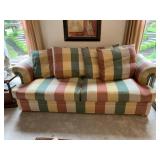 BAUHAUS USA UPHOLSTERED SOFA, PLAID THAI SILK