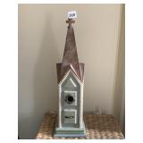 PAINTED DECORATIVE STEEPLE, AGED PATINA, MADE IN