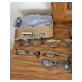 ASSORTED EYEGLASSES W/ CASES, DECORATIVE