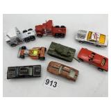 HOT WHEELS, MOJORETTE ASSORTED DIE-CAST VEHICLES,
