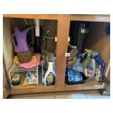 ASSORTED HOUSEHOLD CLEANING SUPPLIES, KITCHEN