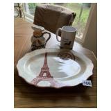 222 FIFTH EIFFEL TOWER PLATTER, YOUNG
