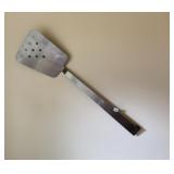 OVERSIZED METAL SPATULA, PERFORATED HEAD,