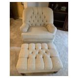 PEMBROOK CHAIR CORP. UPHOLSTERED ARMCHAIR W/