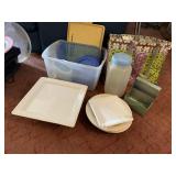 MIKASA LATTICE FLORAL PLATES, REAL HOME SQUARE