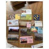 VINTAGE TRAIN COMMEMORATIVE COVERS, GOLDEN ARROW