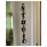 METAL "STUDIO" WALL LETTERS, BLACK FINISH,