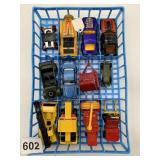 MATCHBOX DIE-CAST CONSTRUCTION AND RACE VEHICLES.