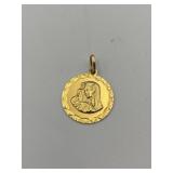 18K RELIGIOUS PENDANT 3.58 GRAMS