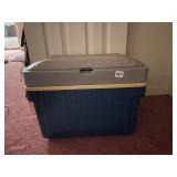 THERMOS COOLER, PLASTIC CONSTRUCTION, BLUE,