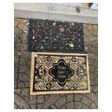 ORNATE CAST IRON DOORMAT W/ COIR "HOME SWEET