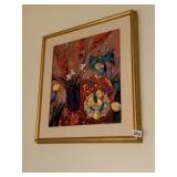 FRAMED OIL PAINTING, VIBRANT STILL LIFE, FRUIT &