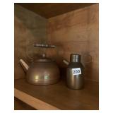 JACOB BAKE COPPER KETTLE W/ WOOD HANDLE, COPPER