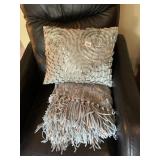 PIER 1 IMPORTS FRINGED THROW BLANKET, TEXTURED