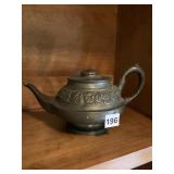 JOHN C. SALEM SHEFFIELD STERLING TEAPOT, ORNATE