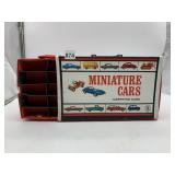 MATTEL MINIATURE CARS CARRYING CASE, VTG 1966.