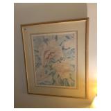 SIGNED LIMITED ED ART PRINT, "PEONY II", FRAMED &