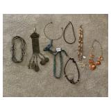 ASSORTED COSTUME JEWELRY, NECKLACES, BRACELETS,