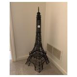 BLACK METAL EIFFEL TOWER SCULPTURE, LATTICE