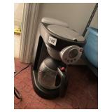 DRIP COFFEE MAKER, BLACK AND GRAY FINISH,