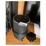 AMAZON ECHO SMART SPEAKER, CHARCOAL FABRIC, W/