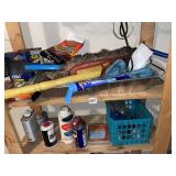 ASSORTED GARAGE SUPPLIES, WD-40, CAR SHAMPOO,