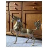 VTG BRASS UNICORN FIGURINE, MADE IN KOREA,