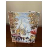 S. DEHEMS OIL ON CANVAS, PARIS STREET SCENE,