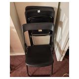 VULCAO FOLDING CHAIRS, BLACK, MADE IN BRAZIL.