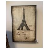 VINTAGE PARIS LANDMARK CANVAS ART PRINTS (2),