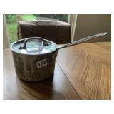 ALL-CLAD SAUCEPAN W/ LID, METAL CONSTRUCTION,