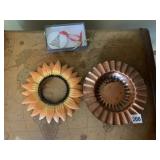 GREGORIAN SOLID COPPER FLUTED DISH, DECORATIVE