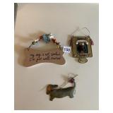 DOG THEMED DECORATIVE ITEMS, DACHSHUND ORNAMENTS,