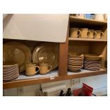 FIRENZA - STONEWARE DINNERWARE SET, TAN GLAZE,