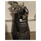 SUN MOUNTAIN GOLF BAG W/ TAYLOR MADE, COBRA &