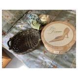 TRS FEMME DECORATIVE HAT BOX, WOVEN BASKETS,