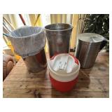 STAINLESS STEEL TRASH CANS, STAINLESS STEEL