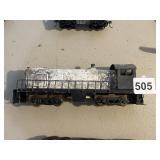 MODEL TRAIN LOCOMOTIVE CHASSIS, HEAVILY