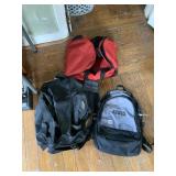 VOLVO PENTA BACKPACK, COMPAQ BACKPACK, RED DUFFEL